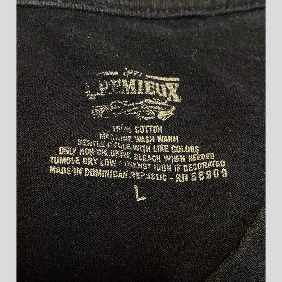 Daniel Cremieux V-Neck Retro Zipper Graphic T-Shirt Size Large - Picture 2 of 6